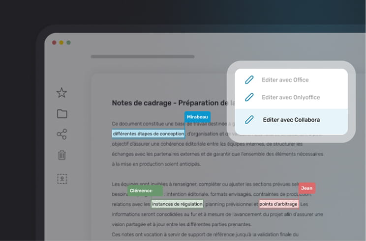 Illustration, Edition de document en ligne - Oodrive Work
