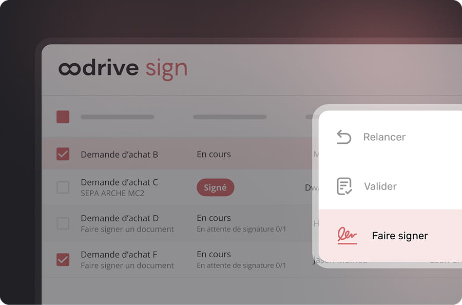 Illustration, faire signer un document avec oodrive sign