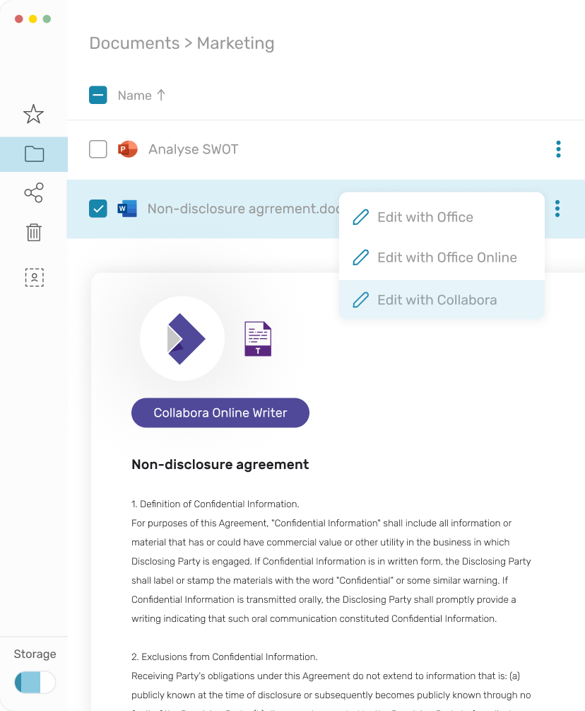 Picture, Collabora Online Secure Document Editing