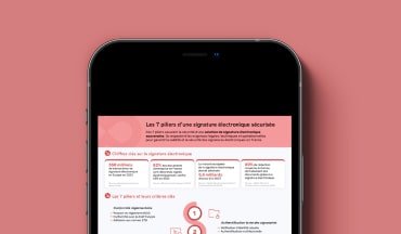 Image bloc autres ressources - Infographie Les 7 piliers de la signature électronique sécurisée