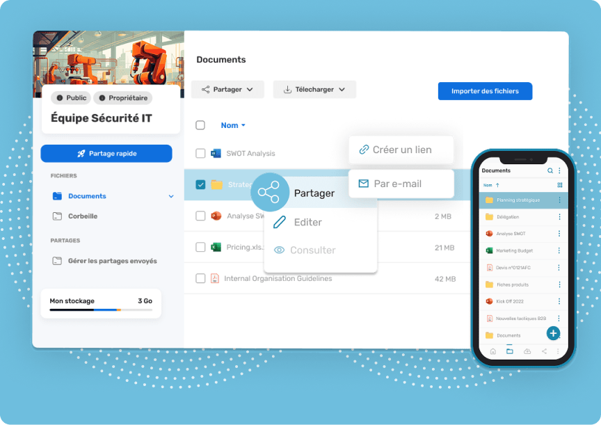 Image Optez pour le mode de partage adapté à vos usages