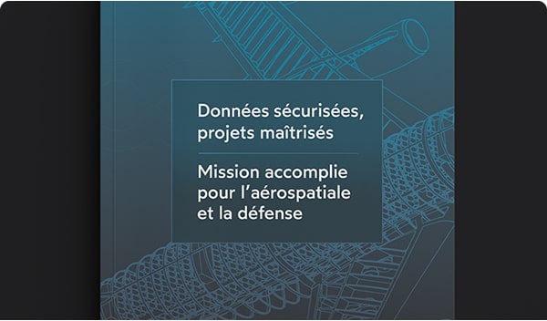 Cover ebook, Données sécurisées, projets maitrisés pour l'aérospatiale et la défense
