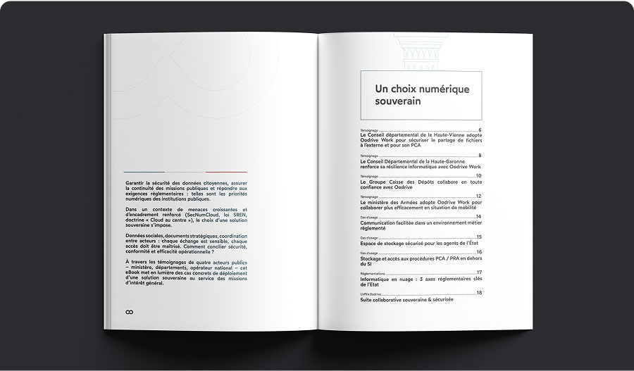 Image, sommaire ebbok Un choix numérique souverain au service des missions d’intérêt général